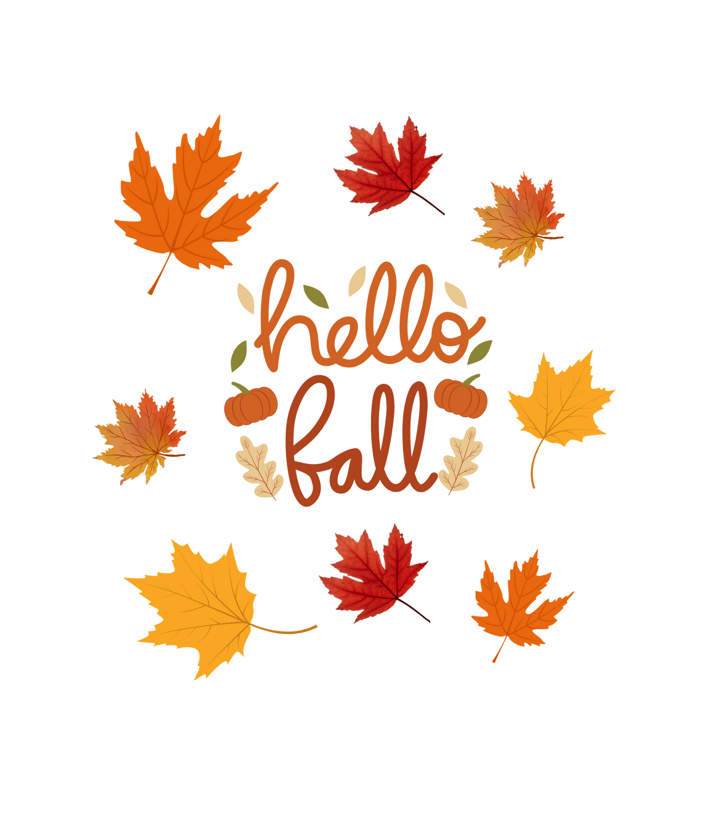 Fall Tumbler's W/Straw