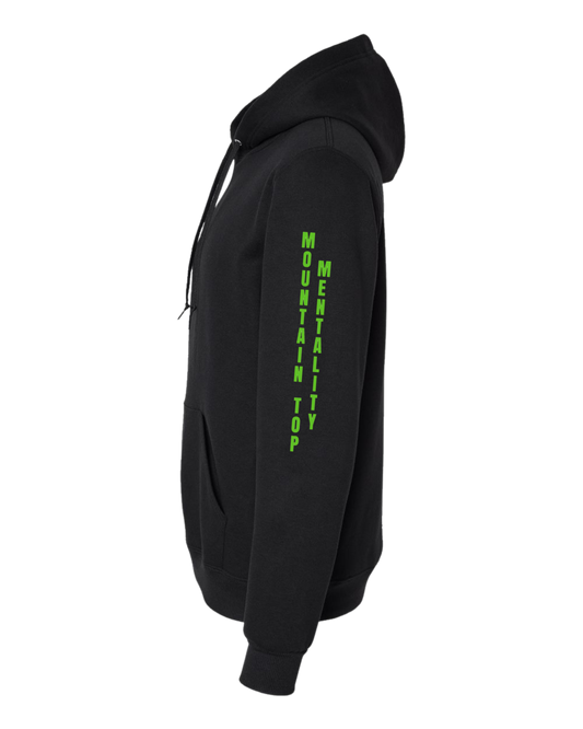 Black Hoodie | Green Logos