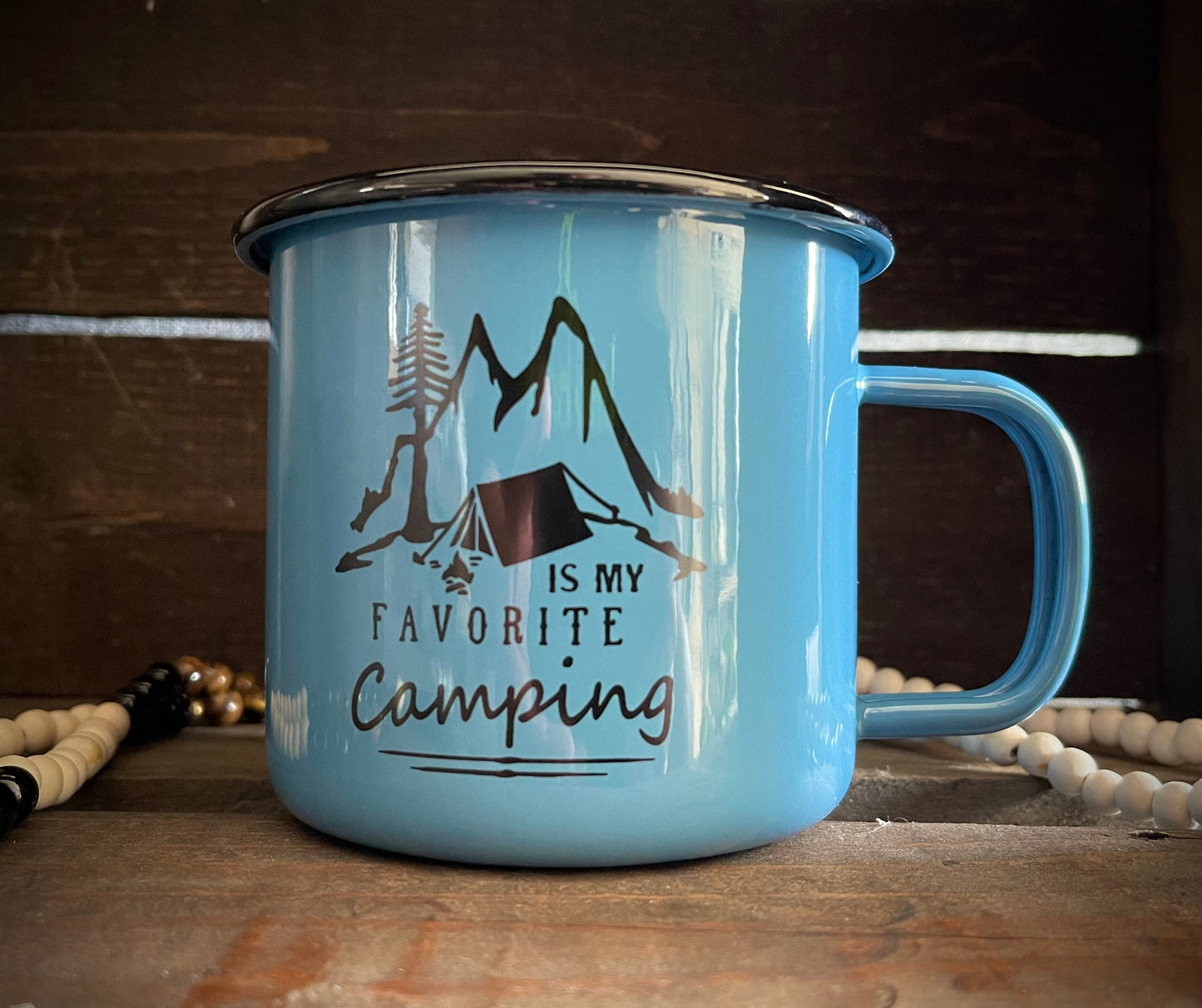 Blue Enamel Mug