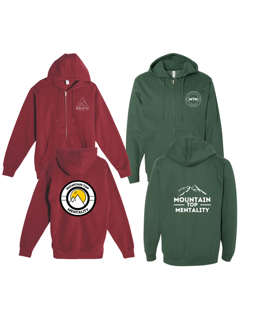 Mountain Top Zip Up Hoodies