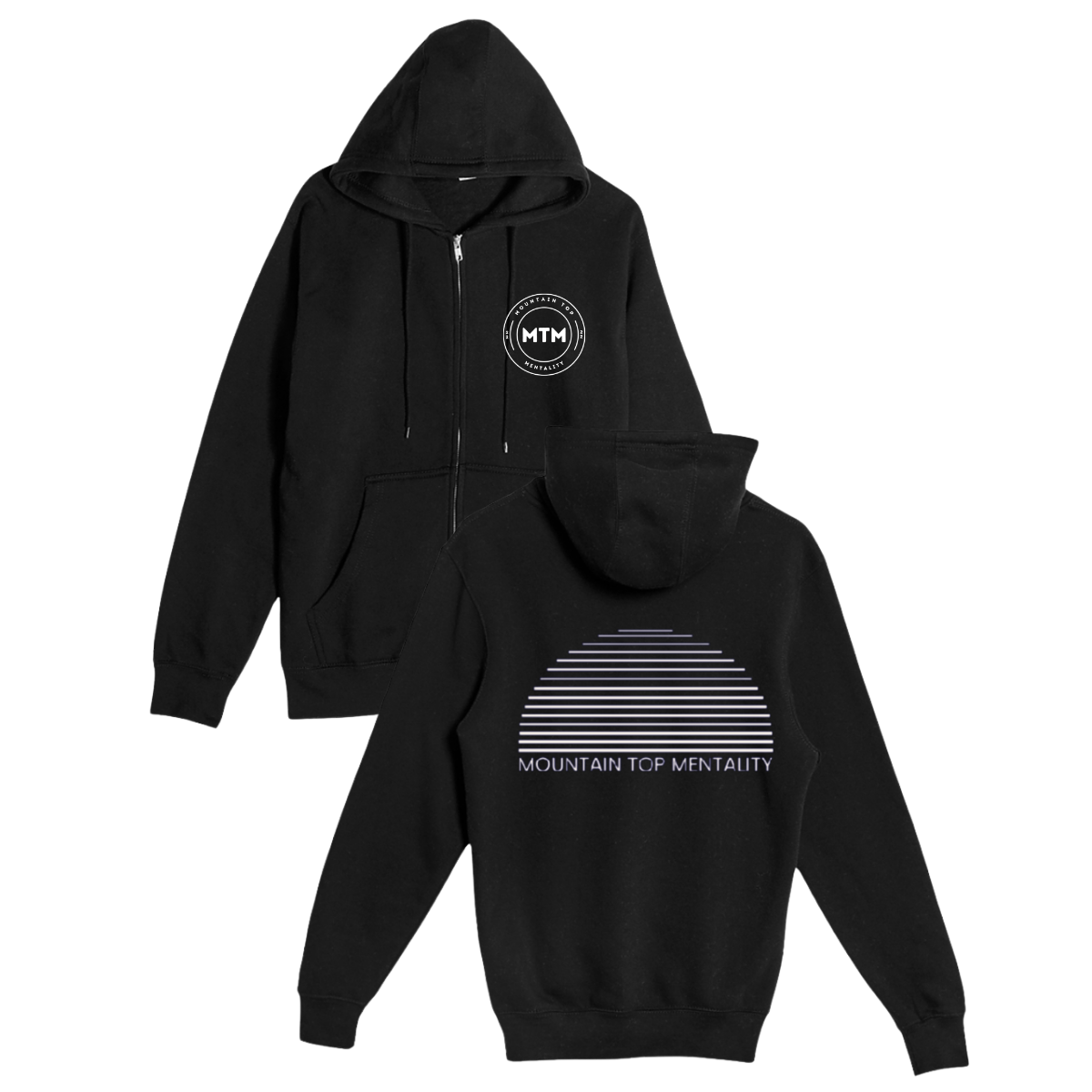 Mountain Top Zip Up Hoodies