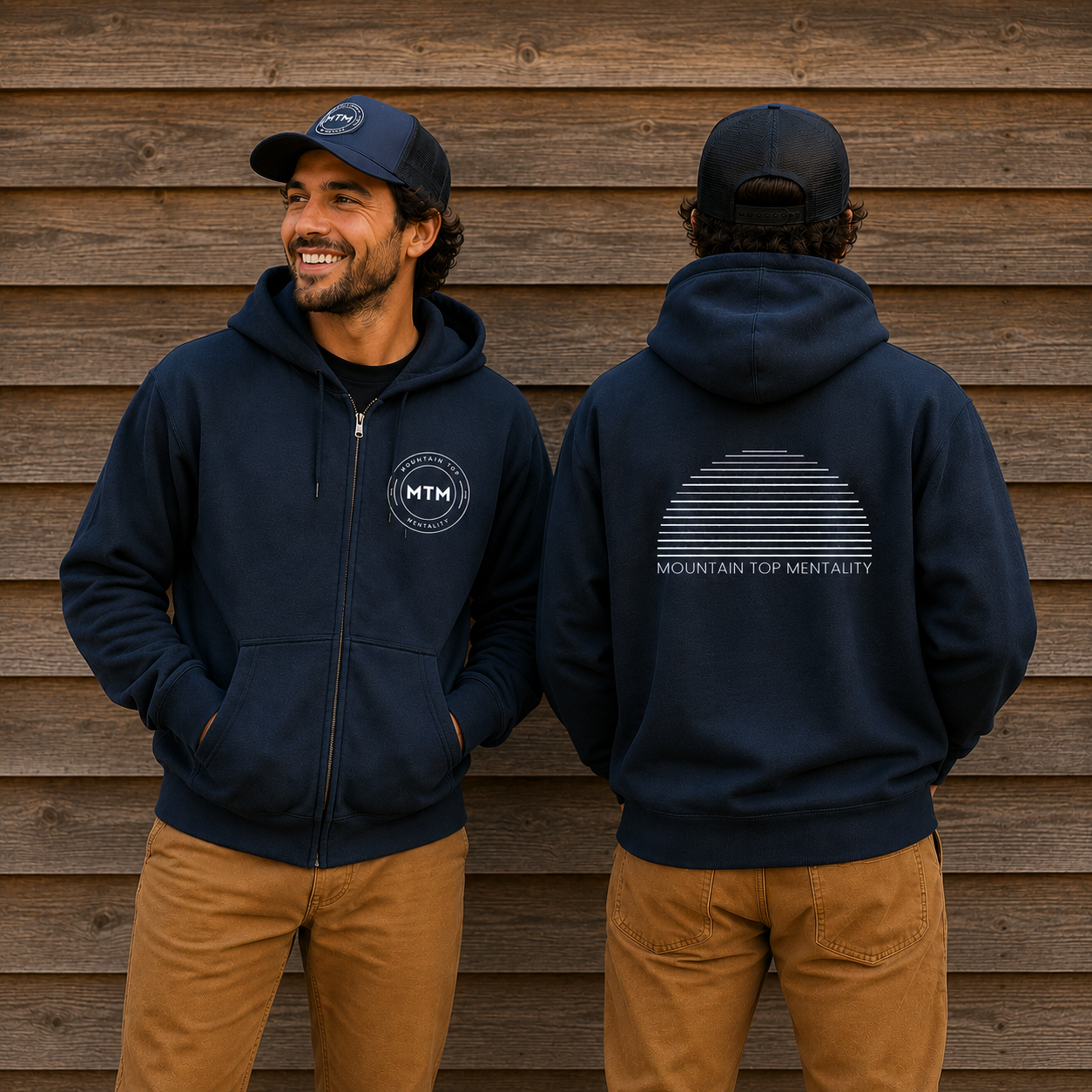 Mountain Top Zip Up Hoodies