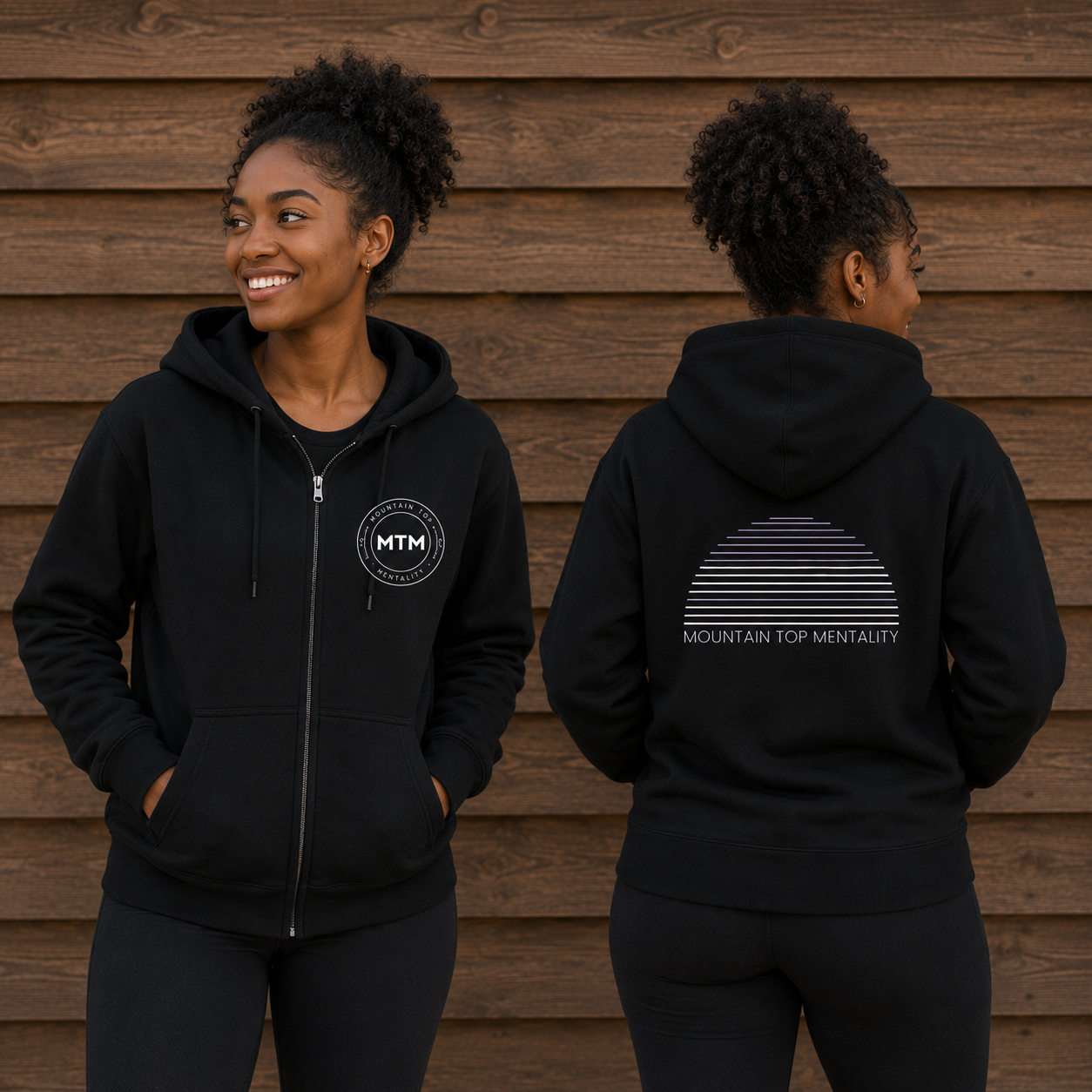 Mountain Top Zip Up Hoodies