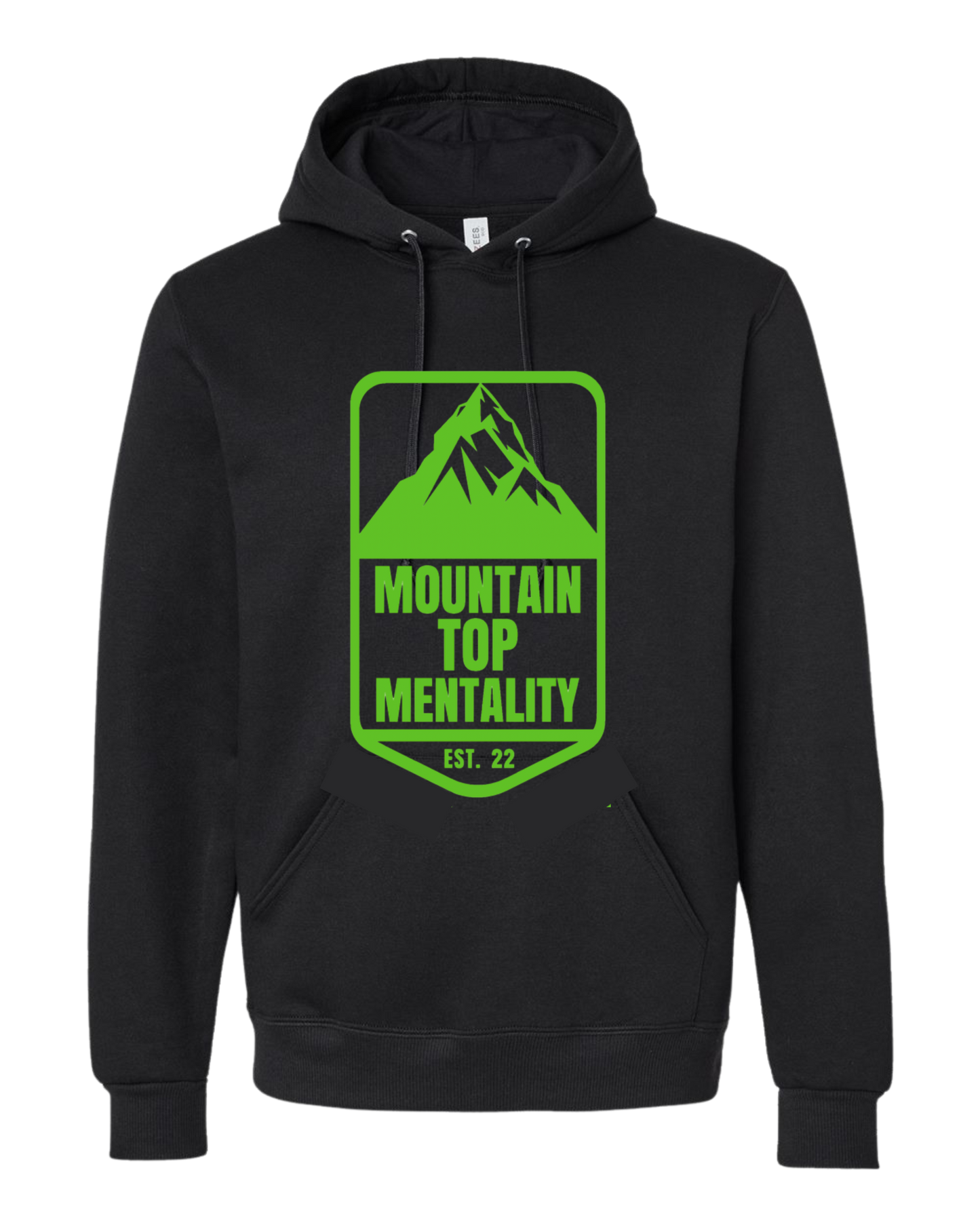 Black Hoodie | Green Logos